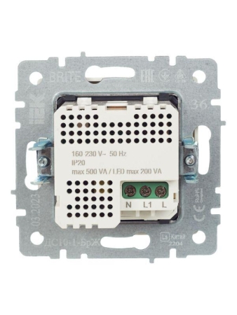 Датчик движения BRITE ДС10-1-БрЖ механизм жемчуж. IEK BR-MS10-N-150-05-K36