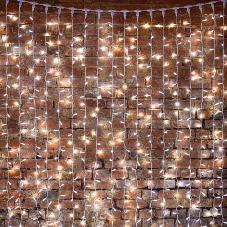 Гирлянда светодиодная "Светодиодный Дождь" 2х3м 448LED бел. 70Вт 230В IP65 эффект мерцания провод прозр. Neon-Night 235-135-6 Гирлянда светодиодная "Светодиодный Дождь" 2х3м 448LED бел. 70Вт 230В IP65 эффект мерцания провод прозр. Neon-Night 235-135-6