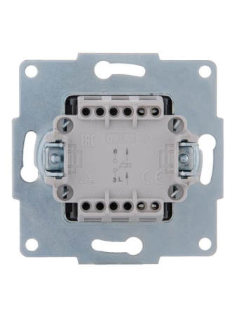 Механизм кнопки звонка 1-кл. 1п СП Karina 10А IP20 бел. LEZARD 707-0288-103