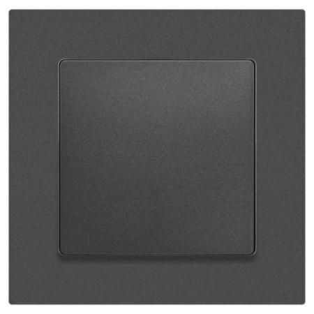 Кнопка Accent 6-109-07 10А-250В IP20 СУ графит Intro Б0063617