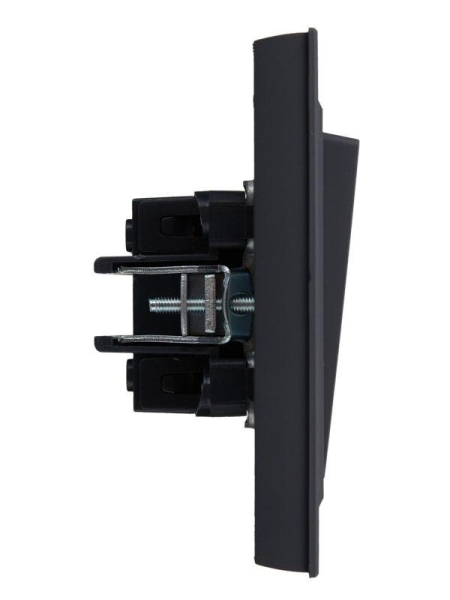 Выключатель 1-кл. СП BRITE ВСР10-1-0-БрГ 10А в сборе графит IEK BR-V10-0-10-K53-F