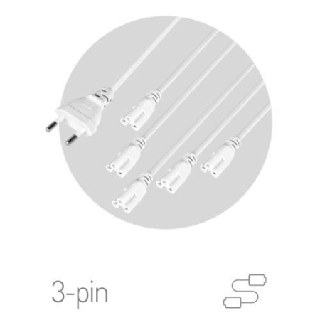 Разветвитель сетевой для фитолампы FITO 5х IEC C5 (3-pin) 2 м для подключения 5 светильников Эра Б0059055 Разветвитель сетевой для фитолампы FITO 5х IEC C5 (3-pin) 2 м для подключения 5 светильников Эра Б0059055