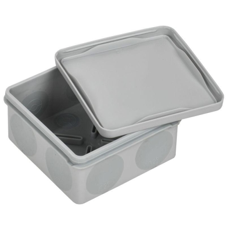 Коробка распаячная ОП КМ42455 100х100х50мм IP67 8 вводов сер. IEK UKO21-100-100-050-K41-66