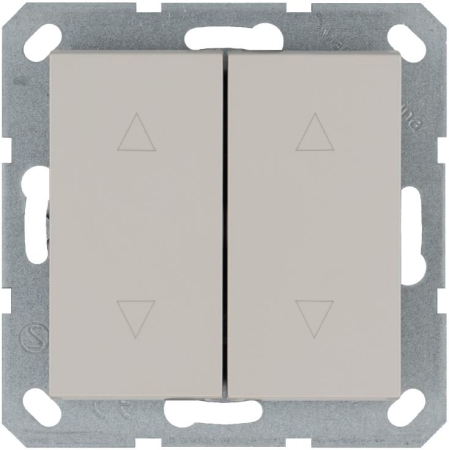 Выключатель для жалюзи 2-кл. 10А IP20 механизм тауп Jasmart G3028T Выключатель для жалюзи 2-кл. 10А IP20 механизм тауп Jasmart G3028T