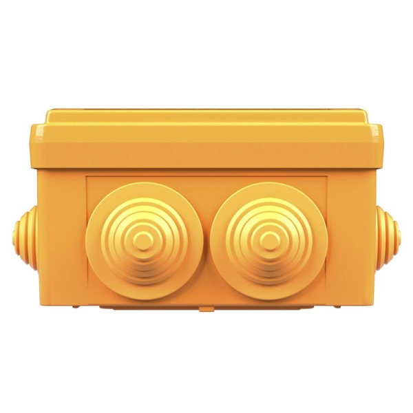 Коробка ответвительная FS 100х100х50мм IP55 4п 450В 6А 4кв.мм с кабельными вводами и клеммниками пластик. DKC FSB11404