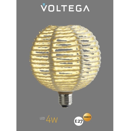 Лампа светодиодная филаментная Loft 271 BRA240 4Вт 3000К E27 Voltega 8571 Лампа светодиодная филаментная Loft 271 BRA240 4Вт 3000К E27 Voltega 8571