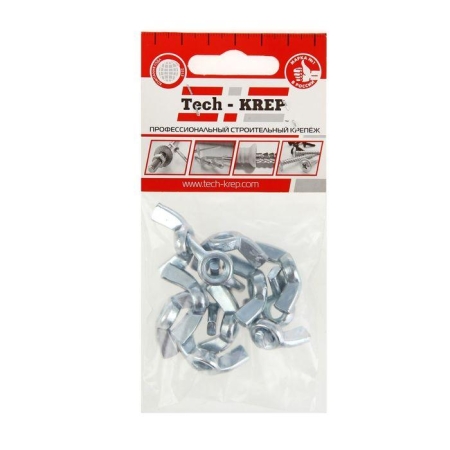 Гайка барашковая М8 DIN 315 (уп.12шт) Tech-Krep/Zitar 111276