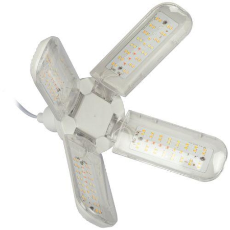 Лампа светодиодная FITO-36W-Rа90-E27-FOLD 36Вт Е27 4-лепестковая для растений полноспектральная Эра Б0061430 Лампа светодиодная FITO-36W-Rа90-E27-FOLD 36Вт Е27 4-лепестковая для растений полноспектральная Эра Б0061430