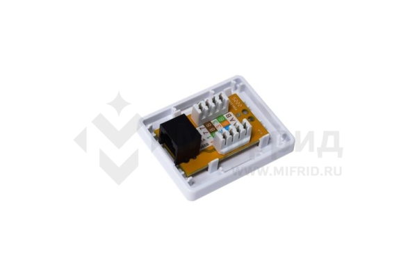 Розетка компьютерная 8P8C (RJ-45) кат.5E UTP 1 порт TOKOV ELECTRIC TKE-SMB-8P8C-1P-UTP