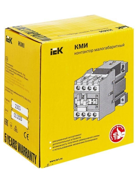 Контактор КМИ-23210 32А 230В/АС3 1НО KARAT IEK KKM21-032-230-10 Контактор КМИ-23210 32А 230В/АС3 1НО KARAT IEK KKM21-032-230-10