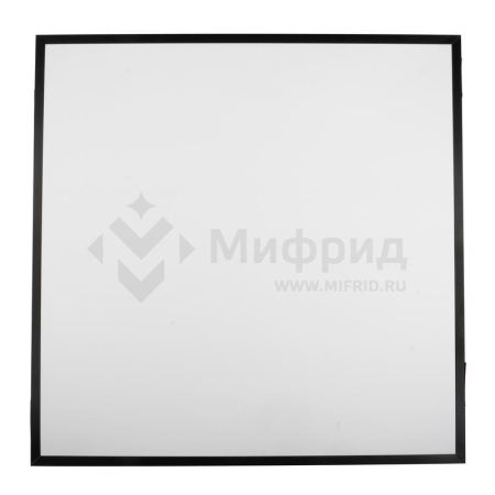 Светильник светодиодный PPL 588/G OPAL 40Вт 4000К IP40 588х588х25мм BLACK ДВО в потолок Грильято панель Pro JazzWay 5062023
