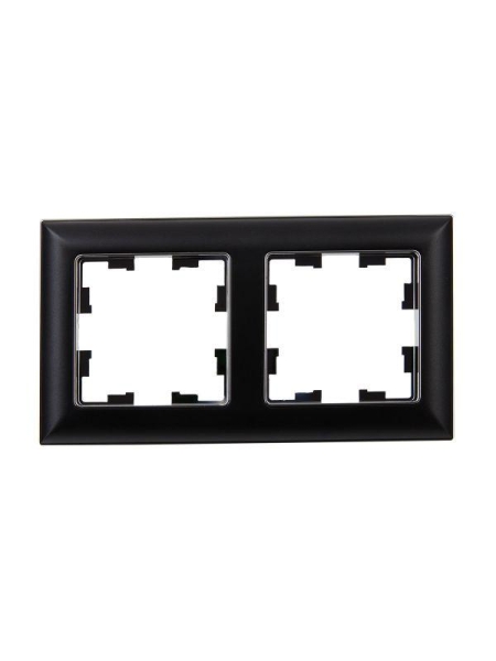 Рамка 2-м BRITE РУ-2-Бр хром/черн. IEK BR-M22-12-2-K23 Рамка 2-м BRITE РУ-2-Бр хром/черн. IEK BR-M22-12-2-K23