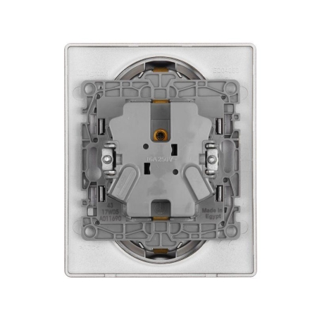 Розетка 2-м СП Etika 16А IP20 250В 2P+E с заземл. немецк. стандарт винт. клеммы в сборе антрацит Leg 672623 Розетка 2-м СП Etika 16А IP20 250В 2P+E с заземл. немецк. стандарт винт. клеммы в сборе антрацит Leg 672623