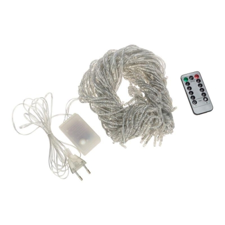 Гирлянда светодиодная "Светодиодный Дождь" 3х2м 240LED тепл. бел. 25Вт 230В IP20 эффект водопада провод прозр. Neon-Night 235-006 Гирлянда светодиодная "Светодиодный Дождь" 3х2м 240LED тепл. бел. 25Вт 230В IP20 эффект водопада провод прозр. Neon-Night 235-006