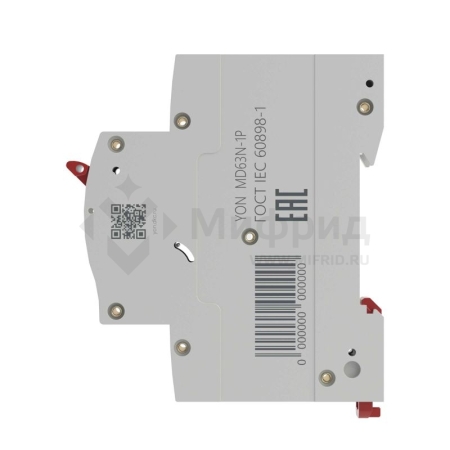 Выключатель автоматический модульный 1п C 2А 6кА YON max типа MD63N YON MD63N-1PC2