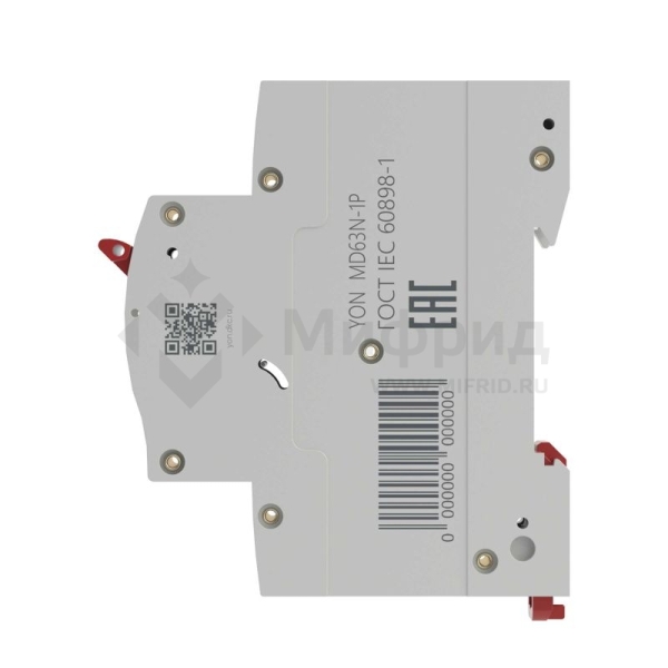 Выключатель автоматический модульный 1п C 2А 6кА YON max типа MD63N YON MD63N-1PC2