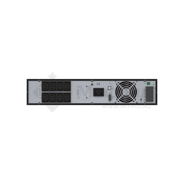 Источник бесперебойного питания Онлайн для Small Rackmount 2000 ВА/2000Вт 1/1 8xIEC C13 1хIEC C19 EPO USB RS-232 Rack 2U 4х9А.ч DKC SMALLR2A5I