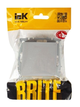 Выключатель проходной 1-кл. СП BRITE ВС10-1-6-БрА 10А механизм алюм. IEK BR-V12-0-10-K47