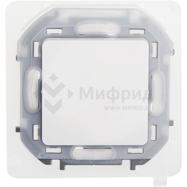 Переключатель 1-кл. 1п 1мод. СП Inspiria 10А IP44 250В 10AX механизм бел. IEK 673670