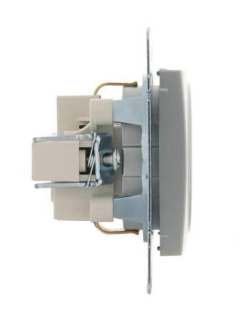 Розетка 1-м СП Karina с заземл. защ. шторки термопласт механизм матов. серебр. LEZARD 707-4388-124B Розетка 1-м СП Karina с заземл. защ. шторки термопласт механизм матов. серебр. LEZARD 707-4388-124B