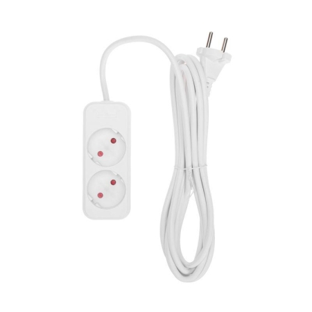 Удлинитель 2х3м без заземл. STANDARD 2х1кв.мм бел. Rexant 13-4001 Удлинитель 2х3м без заземл. STANDARD 2х1кв.мм бел. Rexant 13-4001