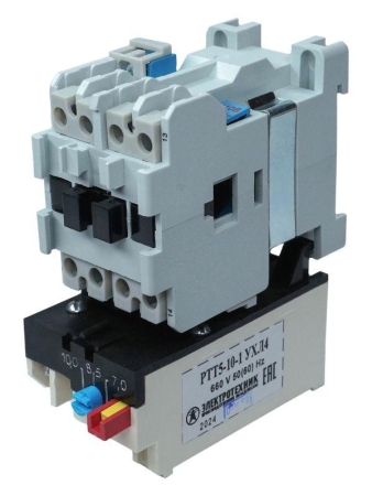 Пускатель электромагнитный ПМ12-010200 УХЛ4 В 10А 110В/50Гц 1НО IP00 нереверсивный с реле РТТ5-10-1 7.0-10.0А Электротехник ET007020