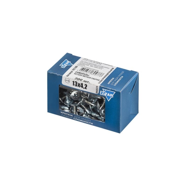 Саморез для тонкого метал. листа со сверлом 4.2х13 (коробка) (уп.200шт) Tech-Krep PRO/Zitar 102148