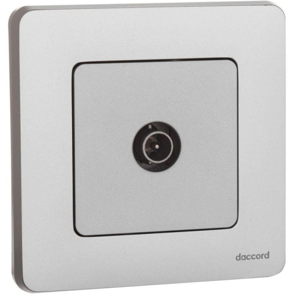 Розетка телевизионная проходная TV Inspiria 14дБ 5-862мГц механизм алюм. IEK 673862 Розетка телевизионная проходная TV Inspiria 14дБ 5-862мГц механизм алюм. IEK 673862