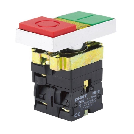 Кнопка двойная NP2-BW8465 1НО+1НЗ AC 230В(LED) IP40 (R) CHINT 574789 Кнопка двойная NP2-BW8465 1НО+1НЗ AC 230В(LED) IP40 (R) CHINT 574789