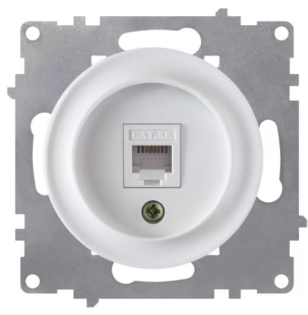 Розетка компьютерная 1-м СП Florence RJ45 кат.5E механизм бел. (1E20701300) OneKeyElectro 2172770 Розетка компьютерная 1-м СП Florence RJ45 кат.5E механизм бел. (1E20701300) OneKeyElectro 2172770