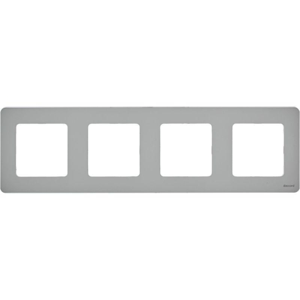 Рамка 4-м Inspiria алюм. IEK 673962 Рамка 4-м Inspiria алюм. IEK 673962