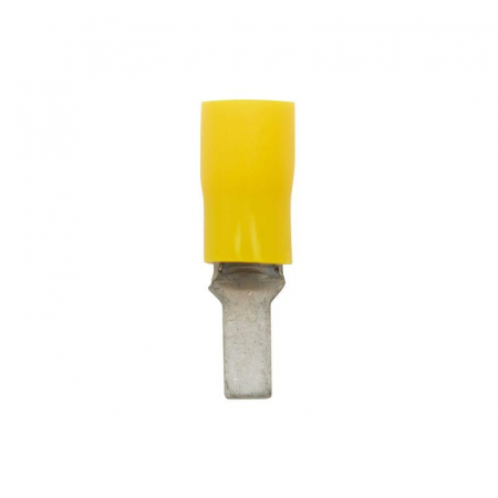 Наконечник изол. штыревой плоский 2.5-6кв.мм А=3.9мм В=9мм желт. (уп.50шт) DKC 2C11CP