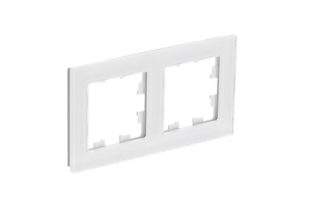 Рамка 2-м AtlasDesign Nature натур. стекло бел. SE ATN360102