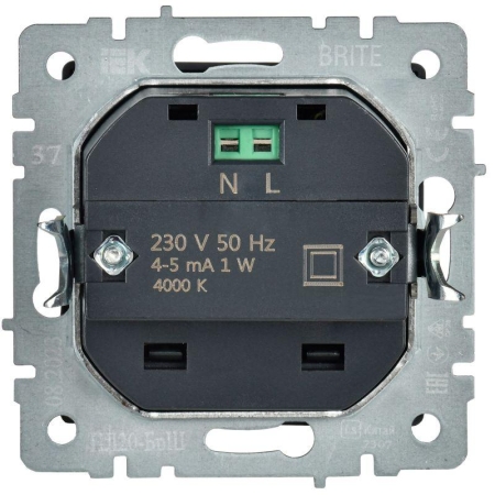 Подсветка светодиодная BRITE встраив. ПЛ20-БрШ механизм шампань IEK BR-FL20-K37 Подсветка светодиодная BRITE встраив. ПЛ20-БрШ механизм шампань IEK BR-FL20-K37