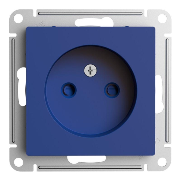 Розетка AtlasDesign 16А без заземл. защ. шторки механизм аквамарин SE ATN001149