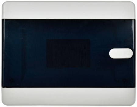 Корпус ЩРВ-П-8 UNION Compact IP41 черн. прозр. дверь пластик. IEK UIC-KP12-V-08-41-K01