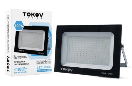 Прожектор светодиодный 100Вт 6700лм 6500К IP65 черн. (TKL) TOKOV ELECTRIC TKL-FL/LED-100-6.5K-IP65 Прожектор светодиодный 100Вт 6700лм 6500К IP65 черн. (TKL) TOKOV ELECTRIC TKL-FL/LED-100-6.5K-IP65