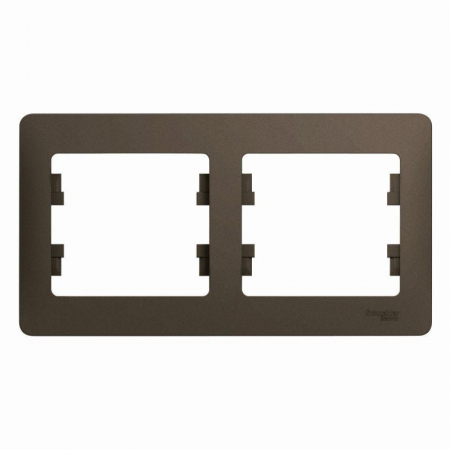Рамка 2-м Glossa горизонт. шоколад SE GSL000802 Рамка 2-м Glossa горизонт. шоколад SE GSL000802