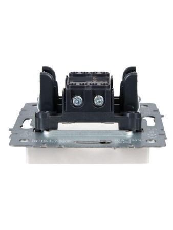 Выключатель проходной 1-кл. СП BRITE ВС10-1-7-БрЖ 10А с индик. механизм жемчуж. IEK BR-V12-1-10-K36