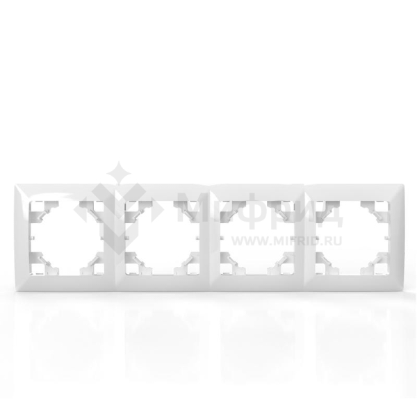 Рамка 4-м AVA бел. TOKOV ELECTRIC TKL-AV-RM4-C01