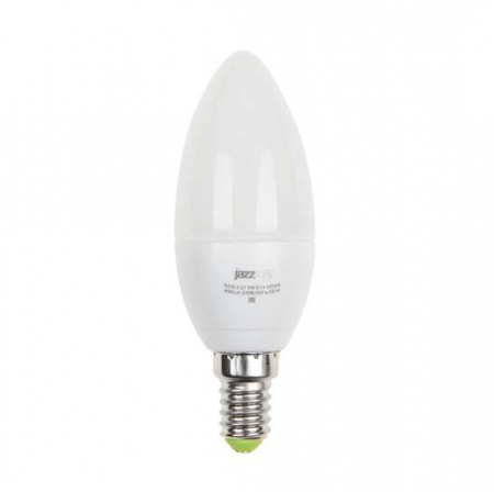 Лампа светодиодная PLED-ECO 5Вт C37 свеча 4000К нейтр. бел. E27 400лм 230В JazzWay 2855329A Лампа светодиодная PLED-ECO 5Вт C37 свеча 4000К нейтр. бел. E27 400лм 230В JazzWay 2855329A