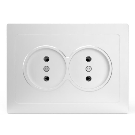 Розетка 2-м СП Pixel 16А IP20 без заземл. в сборе бел. TOKOV ELECTRIC TKE-PX-R2F-C01 Розетка 2-м СП Pixel 16А IP20 без заземл. в сборе бел. TOKOV ELECTRIC TKE-PX-R2F-C01