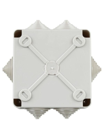 Коробка распаячная ОП КМ 100х100х45 IP44 6 вводов (RAL7035) IEK UKO11-100-100-045-K41-44