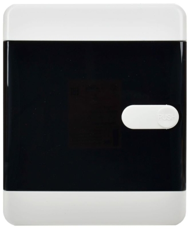 Корпус ЩРН-П-4 UNION Compact IP41 черн. прозр. дверь пластик. IEK UIC-KP12-N-04-41-K01