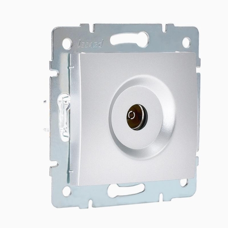 Розетка телевизионная оконечная TV СП Karina механизм матов. серебр. LEZARD 707-4388-130 Розетка телевизионная оконечная TV СП Karina механизм матов. серебр. LEZARD 707-4388-130