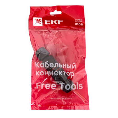 Коннектор кабельный I-образ. СМК 3PIN IP68 FreeTools PROxima EKF cct2-smk3 Коннектор кабельный I-образ. СМК 3PIN IP68 FreeTools PROxima EKF cct2-smk3