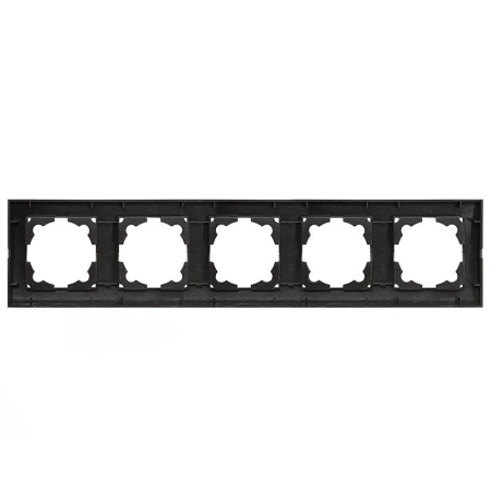 Рамка 5-м Бриллиант горизонт. графит Universal 1028-Gr