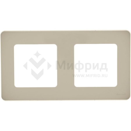 Рамка 2-м СП Inspiria IP20 сл. кость IEK 673941