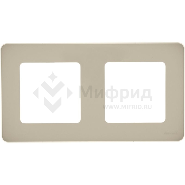Рамка 2-м СП Inspiria IP20 сл. кость IEK 673941