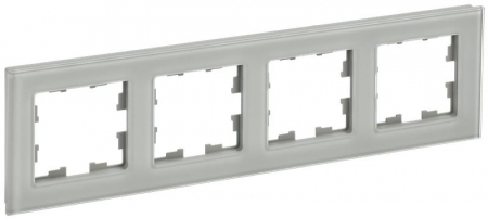 Рамка 4-м BRITE РУ-4-2-БрД стекло дым. IEK BR-M42-G-K30 Рамка 4-м BRITE РУ-4-2-БрД стекло дым. IEK BR-M42-G-K30